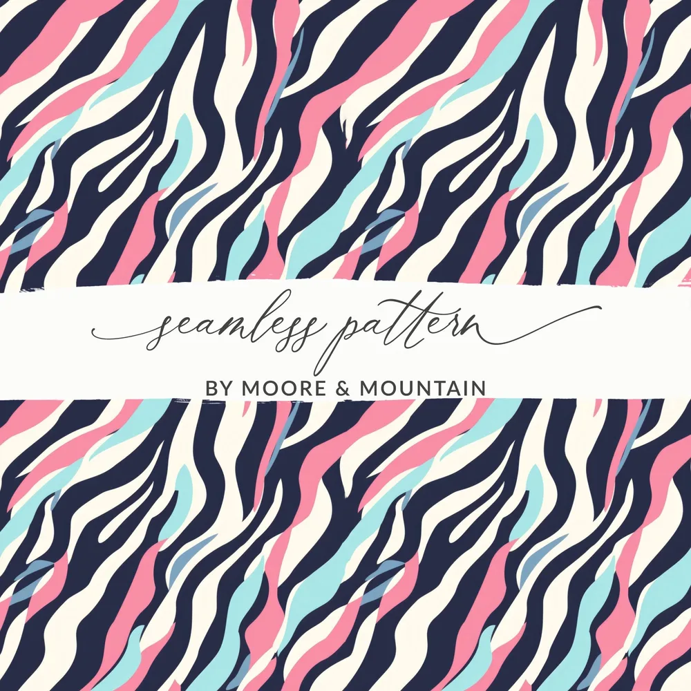 Vibrant Abstract Striped Seamless Pattern Design