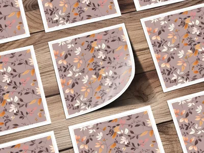 Autumn Leaves Floral Design Stationery Product