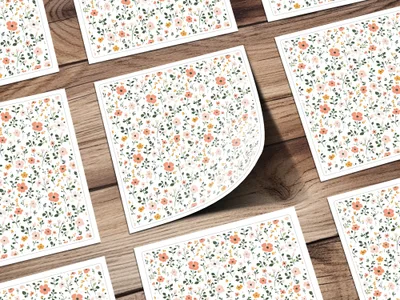 Pastel Ditsy Flower Background for Creative Projects Digital - Moore and Mountain