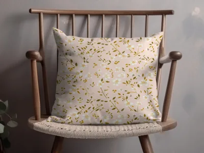 Elegant Floral Design Throw Pillow for Cozy Home Decor