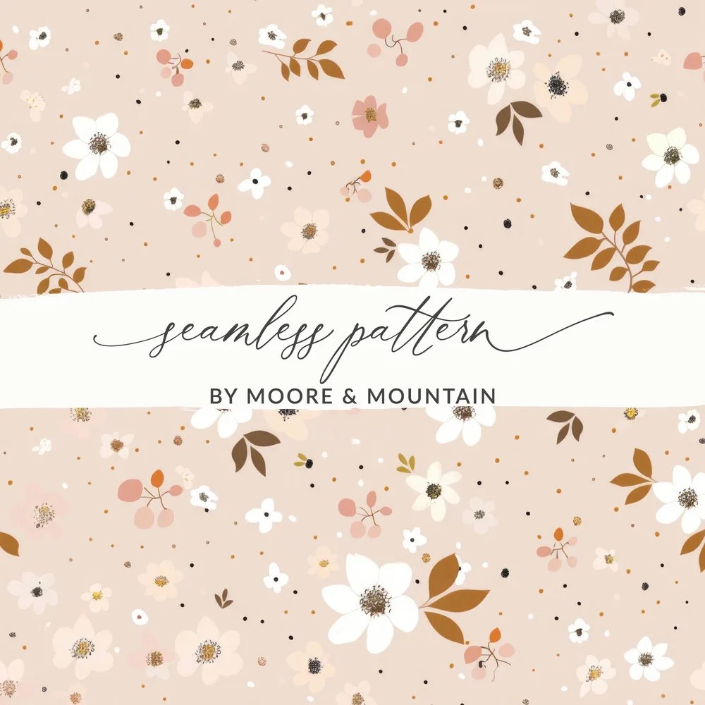 Floral Seamless Pattern by Moore & Mountain Design