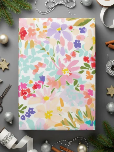 Pastel Ditsy Floral Seamless Pattern, Colorful Flower Digital Paper, Fabric Print Design, Spring Bloom Background, Scrapbooking Pattern Digital - Moore and Mountain