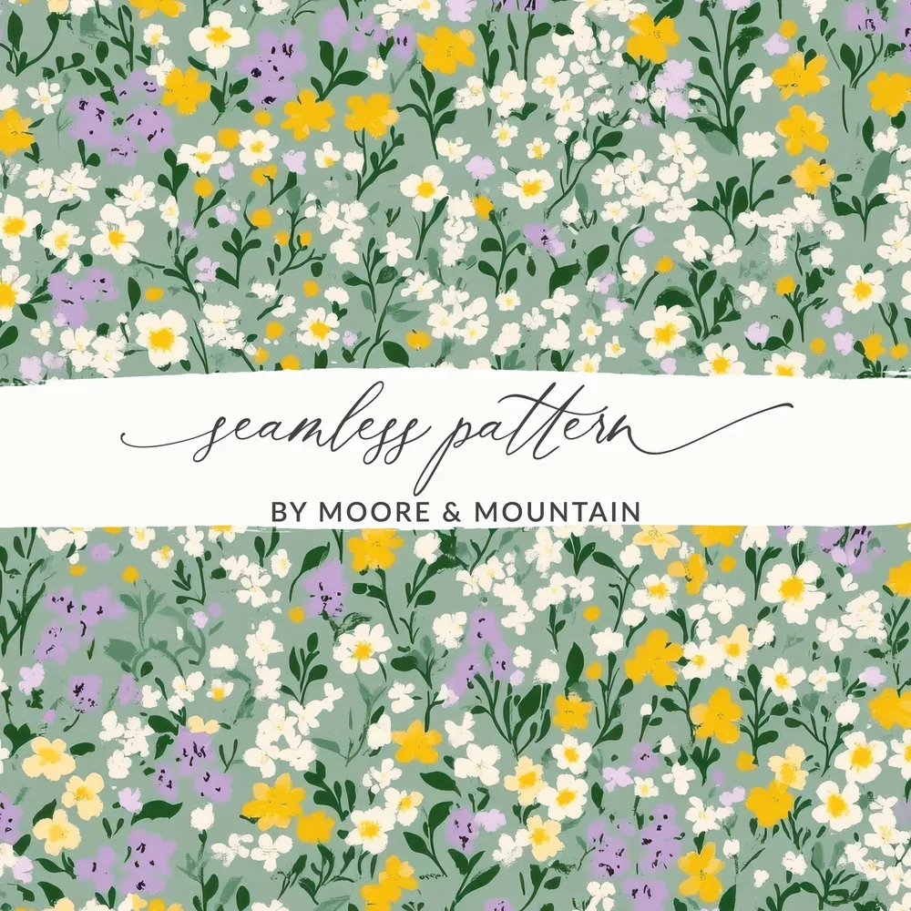 Seamless Floral Pattern by Moore and Mountain Design