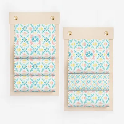 Geometric floral watercolor pastel swatches product type