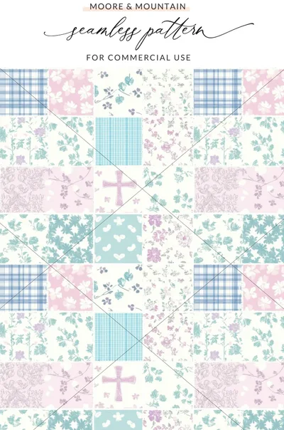 Moore and Mountain Seamless Pattern Commercial Use Product