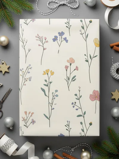Pastel Seamless Floral Pattern with Delicate Blossoms Artwork - Moore and Mountain