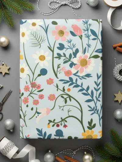 Floral Pattern Gift Wrapping Paper for Special Occasions