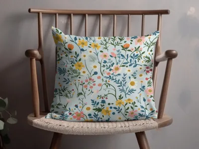 Colorful Floral Pattern Decorative Cushion Pillow Product