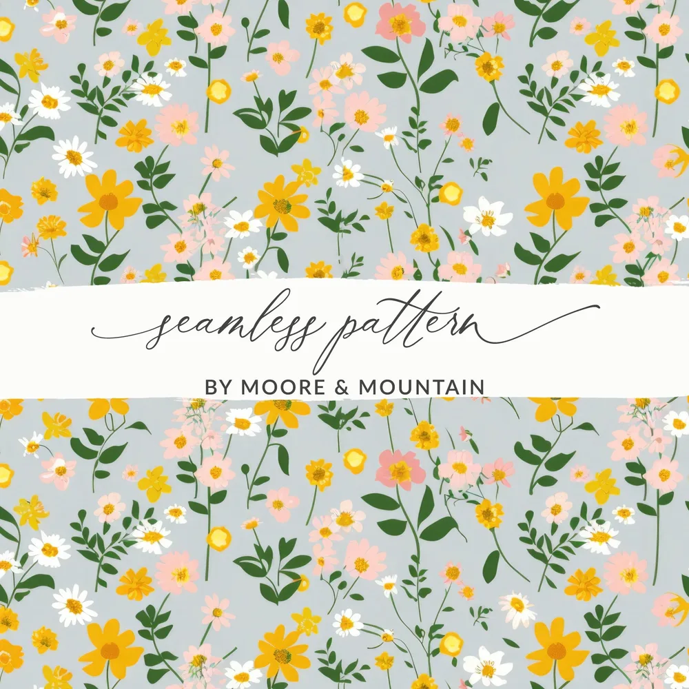 Seamless Floral Pattern by Moore and Mountain product