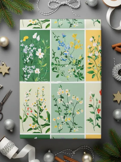 Patchwork Floral Seamless Delicate Flowers Seamless Pattern Watercolor Style Floral Background - Moore and Mountain