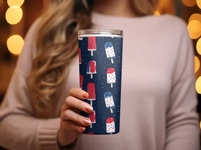 Festive Popsicle Print Travel Mug for Fun and Style