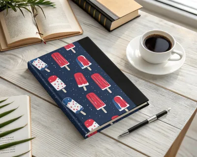 Popsicle Patterned Hardcover for Your Notes