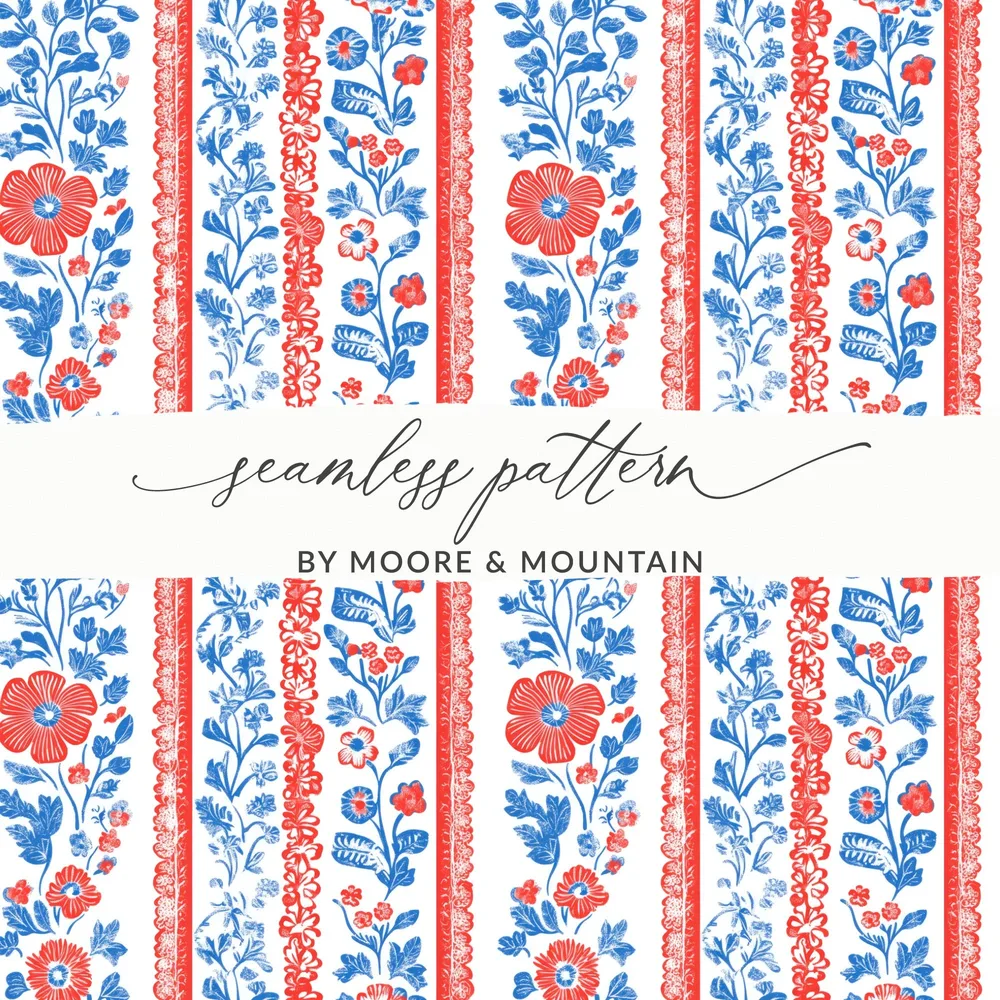 Seamless Floral Pattern by Moore & Mountain product