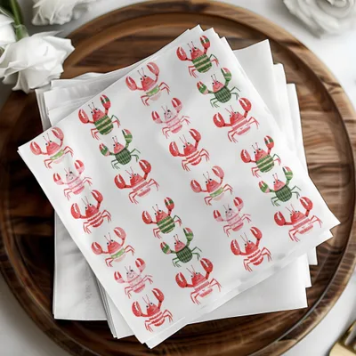 Pattern of Joyful Lobsters With Festive Garments Digital - Moore and Mountain