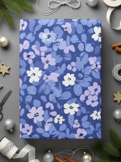 Floral Themed Gift Wrapping Paper for Festive Occasions