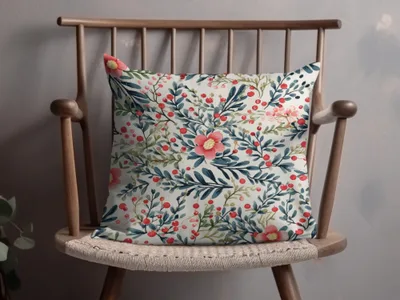 Floral Botanical Patterned Cushion Cover Pillow