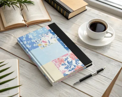 Pastel Patchwork Design Hardcover Notebook
