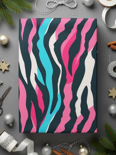 Vibrant Colorful Abstract Pattern Gift Wrap