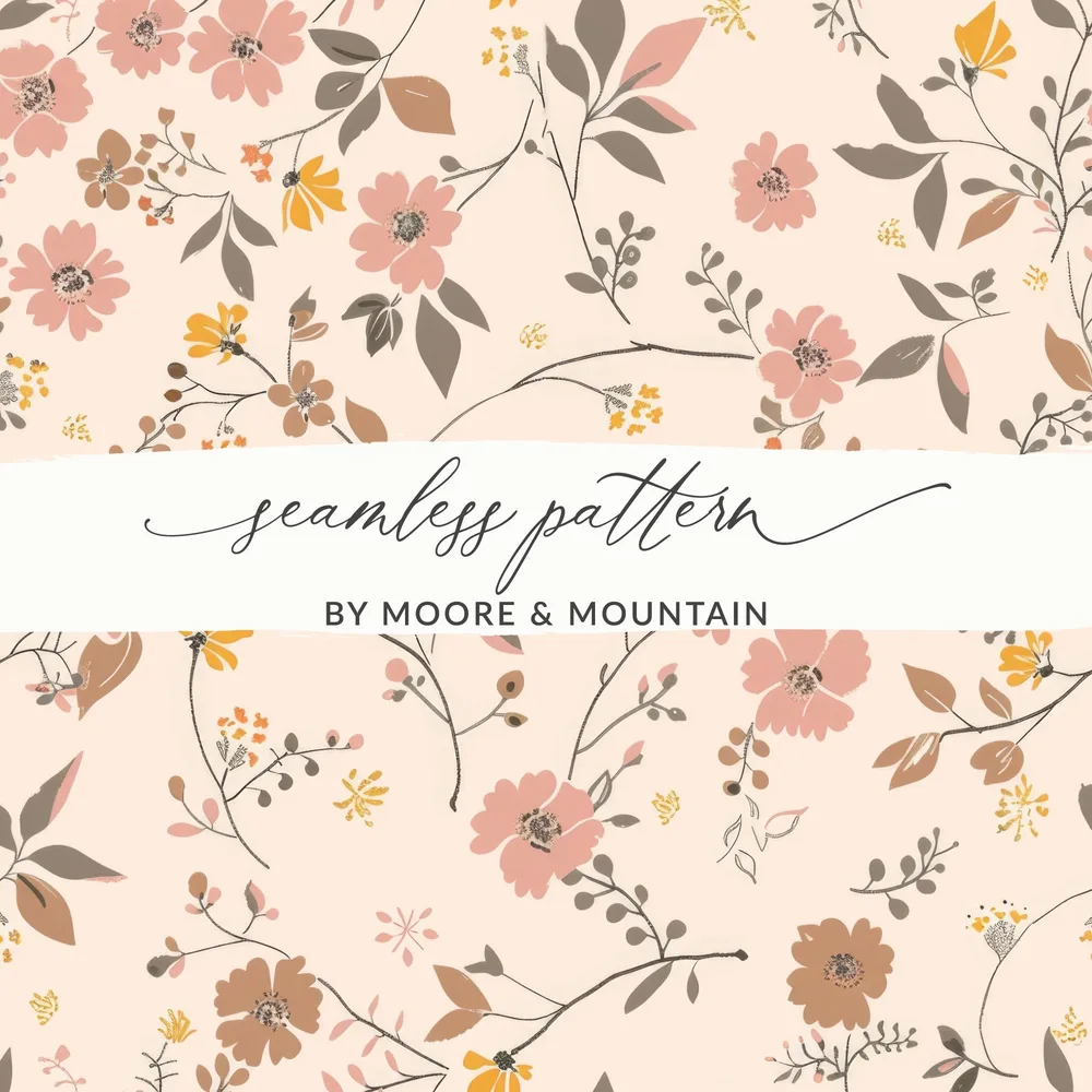 Seamless Floral Pattern by Moore & Mountain Design