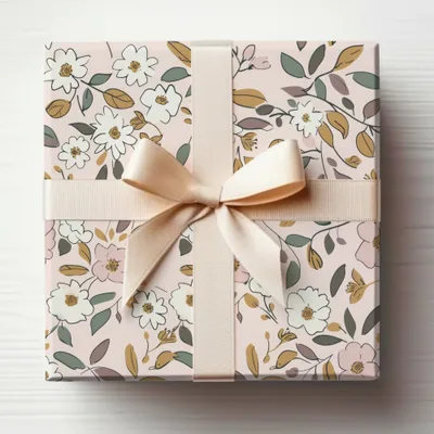 Elegant Floral Gift Box with Ribbon for Any Occasion