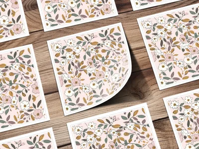 Delicate Floral Pattern Art Prints Perfect for Home Decor