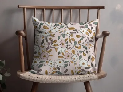 Floral Pattern Decorative Pillow for Cozy Home Decor