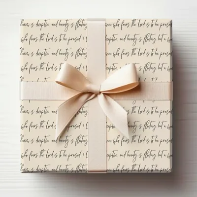 Inspirational Quote Gift Wrapping Paper for Any Occasion