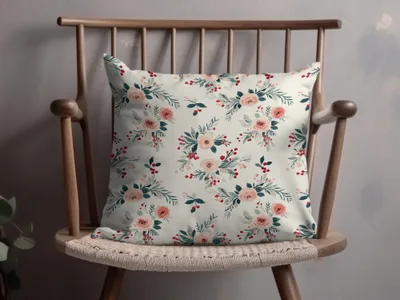 Floral Vintage Throw Pillow for Home Décor and Comfort