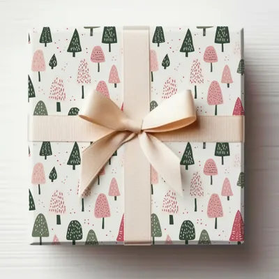 Forest and Mushroom Pattern Gift Wrap Product