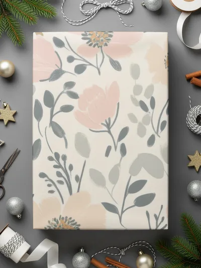 Pink Floral Digital Paper, Seamless Flower Pattern, Botanical Design, Fabric Print, Scrapbooking Paper, Digital Download, Commercial Use - Moore and Mountain