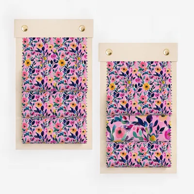 Vibrant Floral Patterned Decorative Fabric Samples