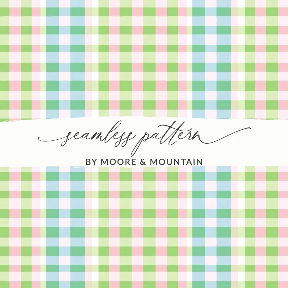 Colorful Pastel Plaid Seamless Pattern Design
