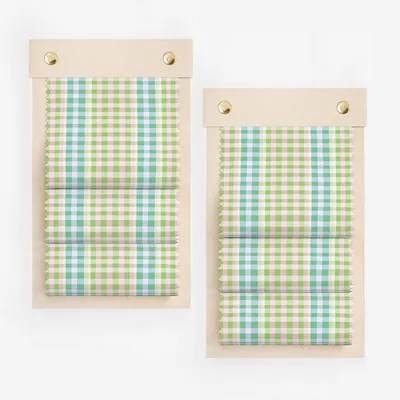 Pastel Gingham Pattern Blinds for Stylish Home Decor