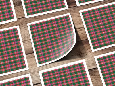 Pink Green Red and Grey Tartan Plaid Pattern Digital - Moore and Mountain