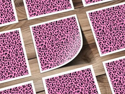Pink Leopard Print Digital Paper, Seamless Pattern Fabric, Animal Skin JPEG, Commercial Use, Pink and Black, Leopard Skin Digital Download - Moore and Mountain