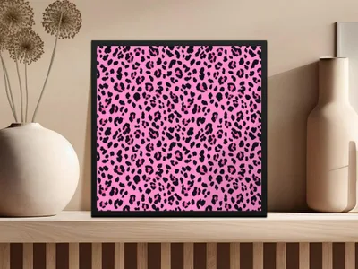 Pink Leopard Print Digital Paper, Seamless Pattern Fabric, Animal Skin JPEG, Commercial Use, Pink and Black, Leopard Skin Digital Download - Moore and Mountain
