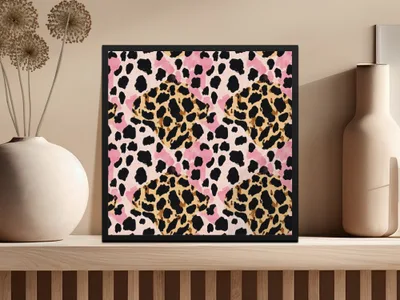 Pink Leopard Print Digital Paper, Tan Animal Print Texture, Cheetah Pattern, Abstract Seamless Design, Printable Background, Digital - Moore and Mountain