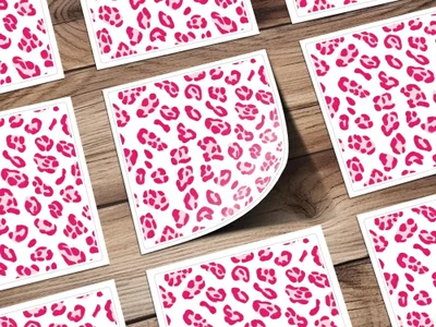 Pink Leopard Print Digital Seamless Pattern, Animal Print Texture, Commercial Use, Scrapbook Paper, Fabric Design, Digital Paper - Moore and Mountain