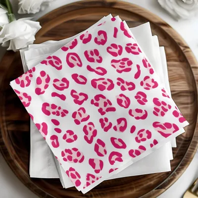 Pink Leopard Print Digital Seamless Pattern, Animal Print Texture, Commercial Use, Scrapbook Paper, Fabric Design, Digital Paper - Moore and Mountain