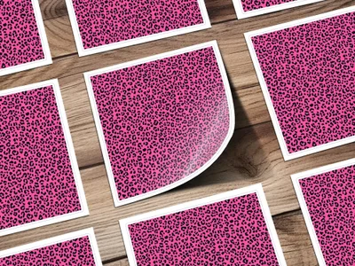 Pink Leopard Print, Seamless Digital Pattern, Animal Print Texture, JPEG Pattern, 12x12 inches, 2 Scales Digital Product - Moore and Mountain