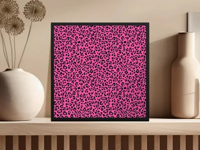 Pink Leopard Print, Seamless Digital Pattern, Animal Print Texture, JPEG Pattern, 12x12 inches, 2 Scales Digital Product - Moore and Mountain