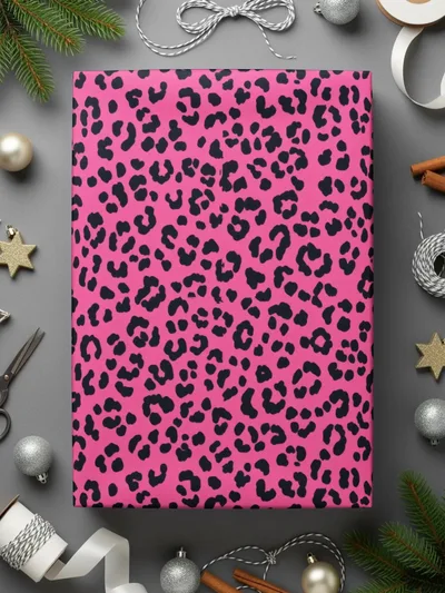 Pink Leopard Print, Seamless Digital Pattern, Animal Print Texture, JPEG Pattern, 12x12 inches, 2 Scales Digital Product - Moore and Mountain