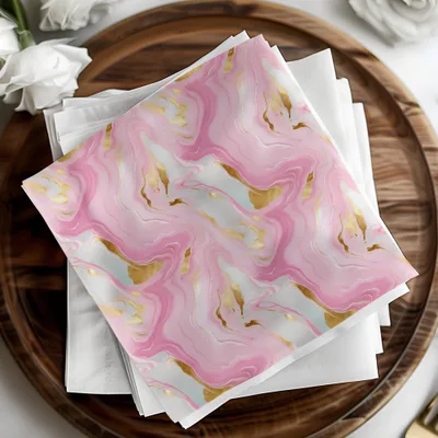 Pink Marble Gold T-Shirt, Digital Art, Seamless Pattern, Trendy Design, Abstract Art, Marble Print, Aesthetic Design, Home Decor - Moore and Mountain
