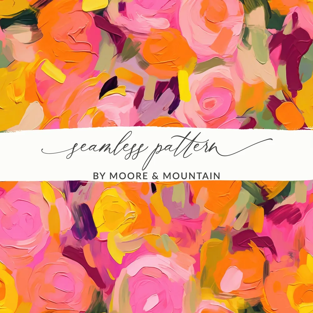Colorful Abstract Floral Seamless Pattern Design