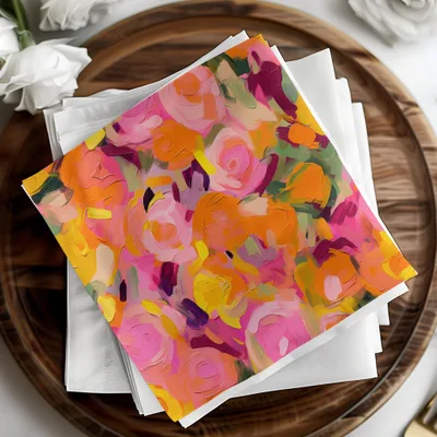 Bright Floral Abstract Pattern Design Artwork Print