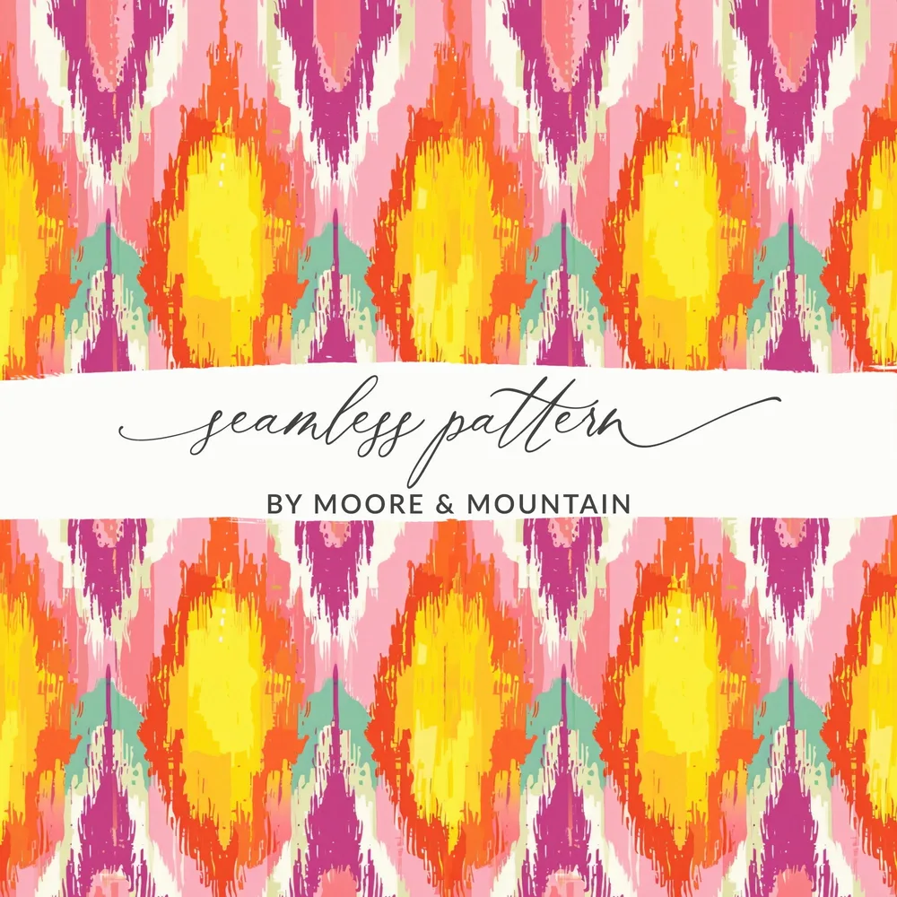 Colorful Tribal Seamless Pattern By Moore & Mountain