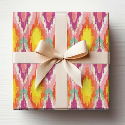 Vibrant Colorful Abstract Design Gift Wrap Paper