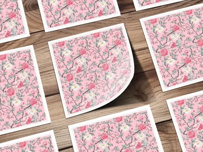 Pink Peony Digital Paper, Floral Seamless Pattern, Flower Digital Download, Blush Pink Wallpaper, Scrapbook Paper, Repeating Pattern - Moore and Mountain