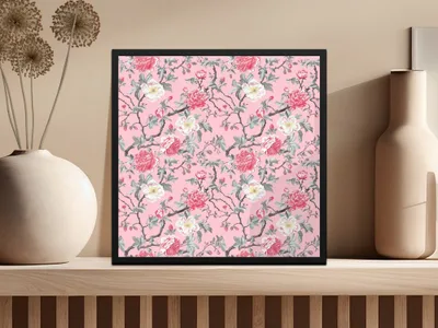 Pink Peony Digital Paper, Floral Seamless Pattern, Flower Digital Download, Blush Pink Wallpaper, Scrapbook Paper, Repeating Pattern - Moore and Mountain