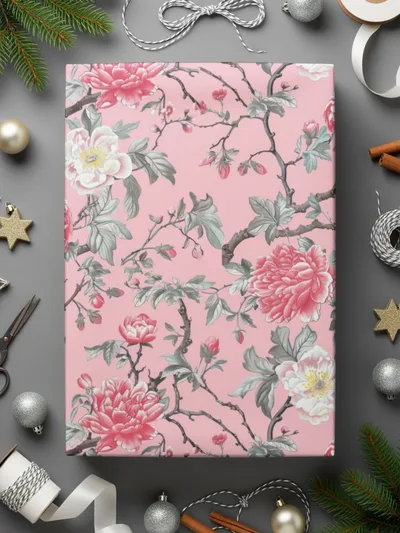 Pink Peony Digital Paper, Floral Seamless Pattern, Flower Digital Download, Blush Pink Wallpaper, Scrapbook Paper, Repeating Pattern - Moore and Mountain